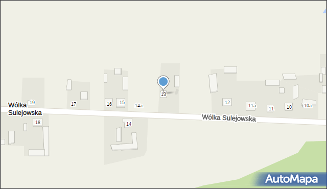Wólka Sulejowska, Wólka Sulejowska, 13, mapa Wólka Sulejowska