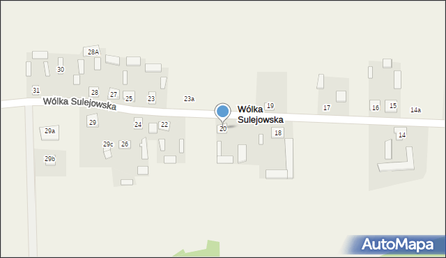 Wólka Sulejowska, Wólka Sulejowska, 20, mapa Wólka Sulejowska