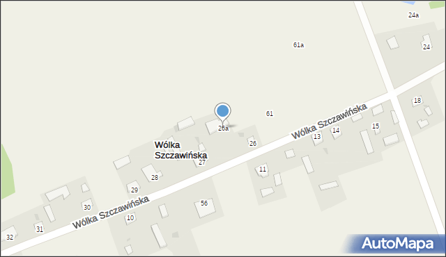 Wólka Szczawińska, Wólka Szczawińska, 26a, mapa Wólka Szczawińska