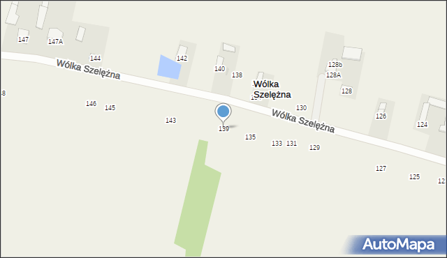 Wólka Szelężna, Wólka Szelężna, 139, mapa Wólka Szelężna