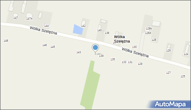 Wólka Szelężna, Wólka Szelężna, 141, mapa Wólka Szelężna