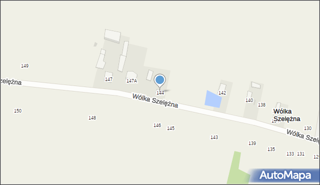 Wólka Szelężna, Wólka Szelężna, 144, mapa Wólka Szelężna