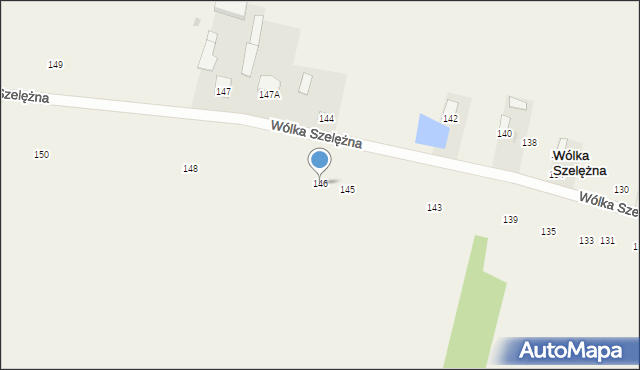 Wólka Szelężna, Wólka Szelężna, 146, mapa Wólka Szelężna