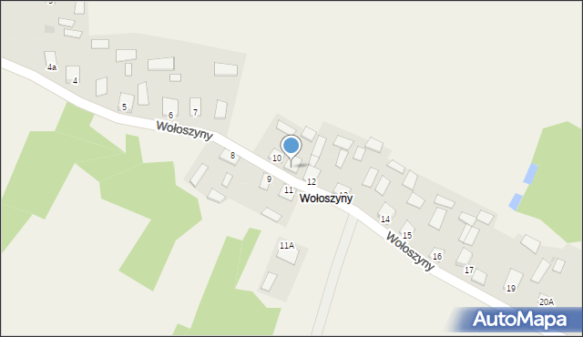 Wólka Tanewska, Wołoszyny, 10a, mapa Wólka Tanewska