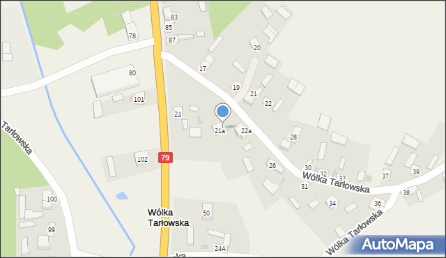 Wólka Tarłowska, Wólka Tarłowska, 22B, mapa Wólka Tarłowska