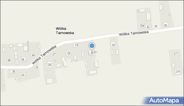 Wólka Tarnowska, Wólka Tarnowska, 21, mapa Wólka Tarnowska