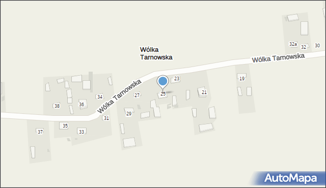 Wólka Tarnowska, Wólka Tarnowska, 25, mapa Wólka Tarnowska