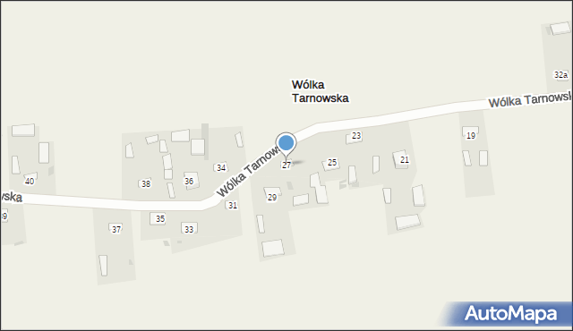 Wólka Tarnowska, Wólka Tarnowska, 27, mapa Wólka Tarnowska