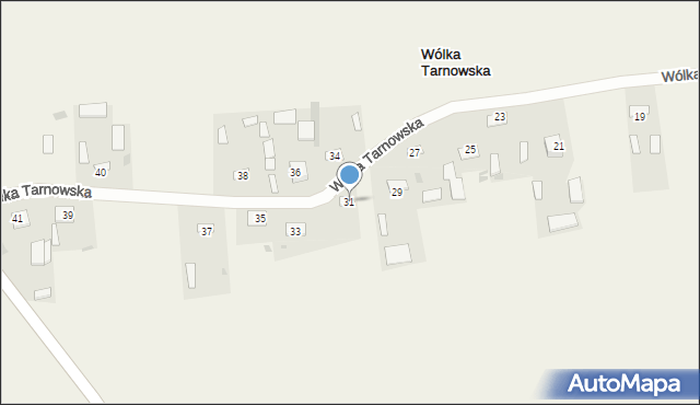 Wólka Tarnowska, Wólka Tarnowska, 31, mapa Wólka Tarnowska