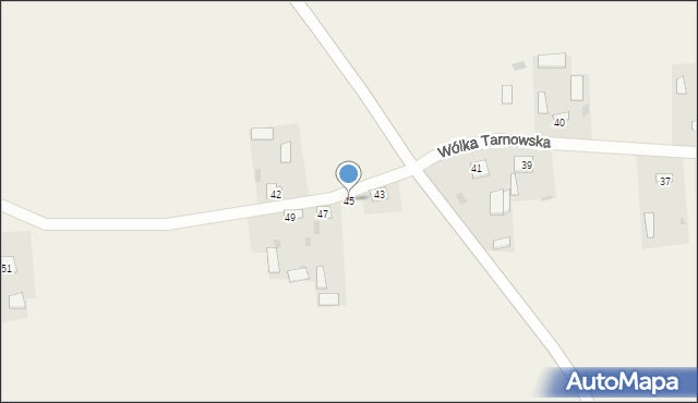 Wólka Tarnowska, Wólka Tarnowska, 45, mapa Wólka Tarnowska