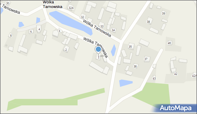 Wólka Tarnowska, Wólka Tarnowska, 1, mapa Wólka Tarnowska