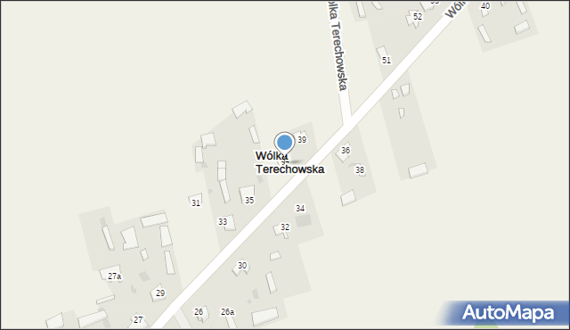 Wólka Terechowska, Wólka Terechowska, 37, mapa Wólka Terechowska