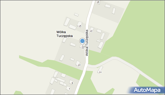 Wólka Tuczępska, Wólka Tuczępska, 12, mapa Wólka Tuczępska