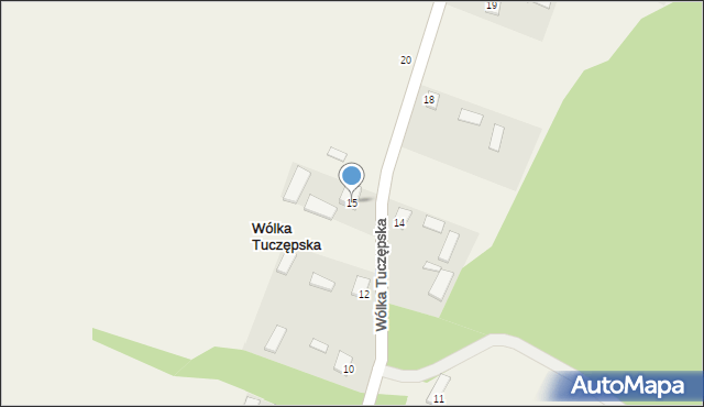 Wólka Tuczępska, Wólka Tuczępska, 15, mapa Wólka Tuczępska