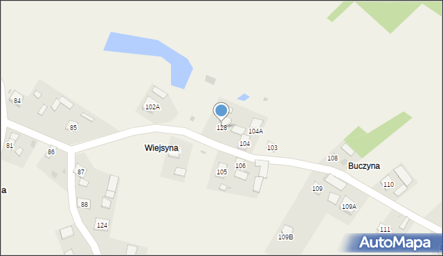 Wólka Turebska, Wólka Turebska, 128, mapa Wólka Turebska