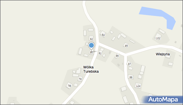 Wólka Turebska, Wólka Turebska, 80, mapa Wólka Turebska