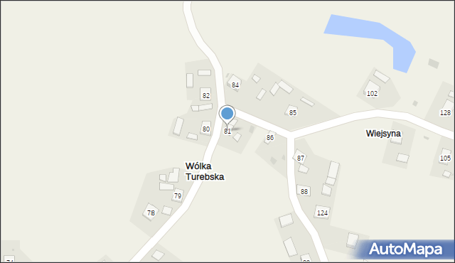 Wólka Turebska, Wólka Turebska, 81, mapa Wólka Turebska