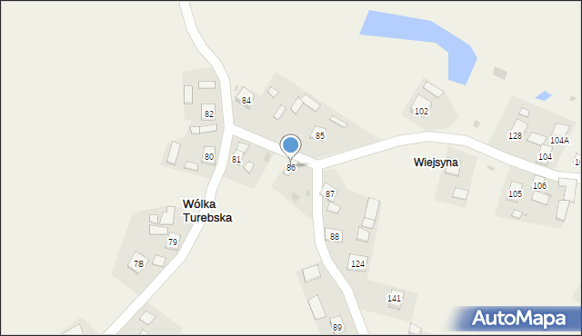 Wólka Turebska, Wólka Turebska, 86, mapa Wólka Turebska