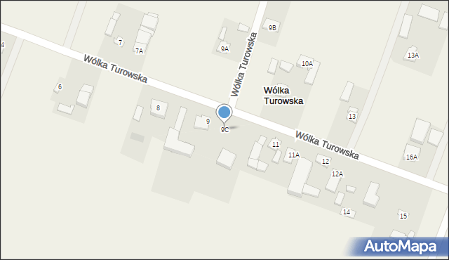 Wólka Turowska, Wólka Turowska, 9C, mapa Wólka Turowska