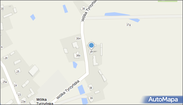 Wólka Tyrzyńska, Wólka Tyrzyńska, 37, mapa Wólka Tyrzyńska