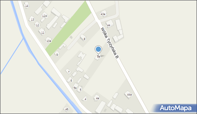 Wólka Tyrzyńska, Wólka Tyrzyńska, 5a, mapa Wólka Tyrzyńska
