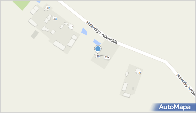 Wólka Tyrzyńska B, Wólka Tyrzyńska B, 36, mapa Wólka Tyrzyńska B