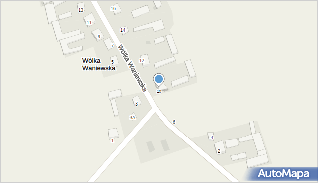 Wólka Waniewska, Wólka Waniewska, 10, mapa Wólka Waniewska