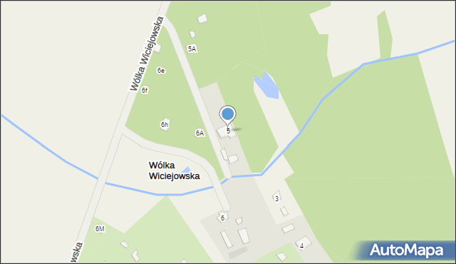 Wólka Wiciejowska, Wólka Wiciejowska, 5, mapa Wólka Wiciejowska