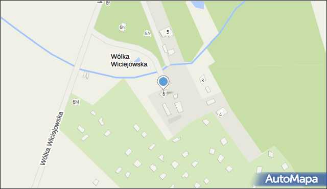 Wólka Wiciejowska, Wólka Wiciejowska, 6, mapa Wólka Wiciejowska