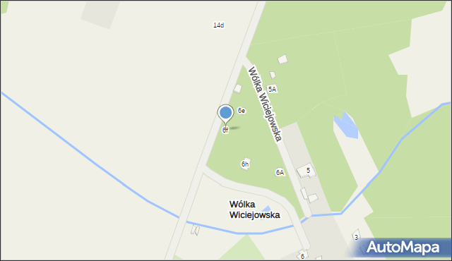 Wólka Wiciejowska, Wólka Wiciejowska, 6f, mapa Wólka Wiciejowska