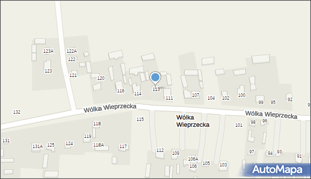 Wólka Wieprzecka, Wólka Wieprzecka, 113, mapa Wólka Wieprzecka