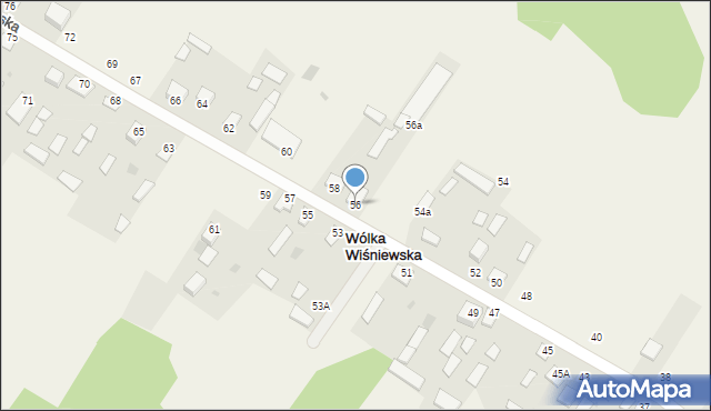 Wólka Wiśniewska, Wólka Wiśniewska, 56, mapa Wólka Wiśniewska