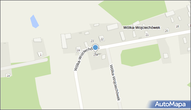 Wólka-Wojciechówek, Wólka-Wojciechówek, 23a, mapa Wólka-Wojciechówek