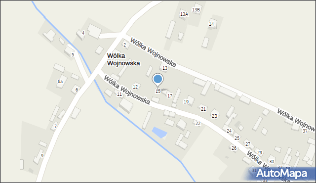 Wólka Wojnowska, Wólka Wojnowska, 15, mapa Wólka Wojnowska