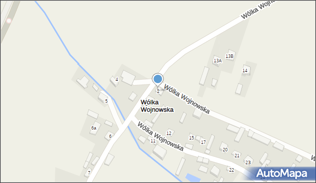 Wólka Wojnowska, Wólka Wojnowska, 2, mapa Wólka Wojnowska