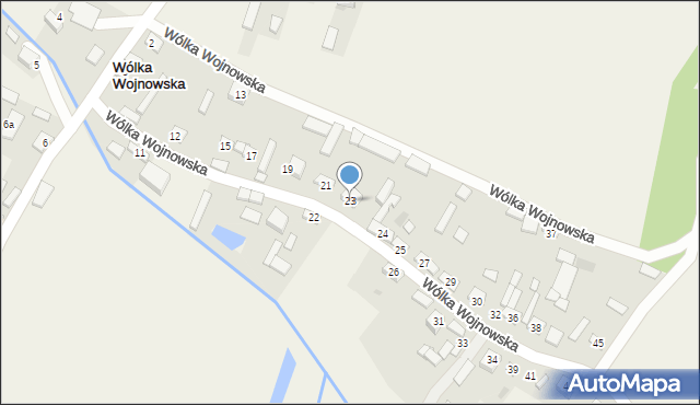 Wólka Wojnowska, Wólka Wojnowska, 23, mapa Wólka Wojnowska