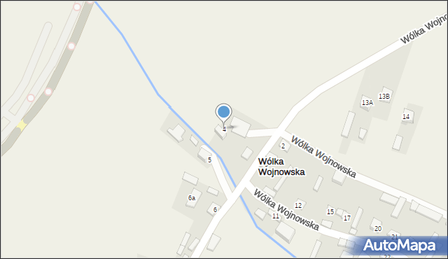 Wólka Wojnowska, Wólka Wojnowska, 4, mapa Wólka Wojnowska