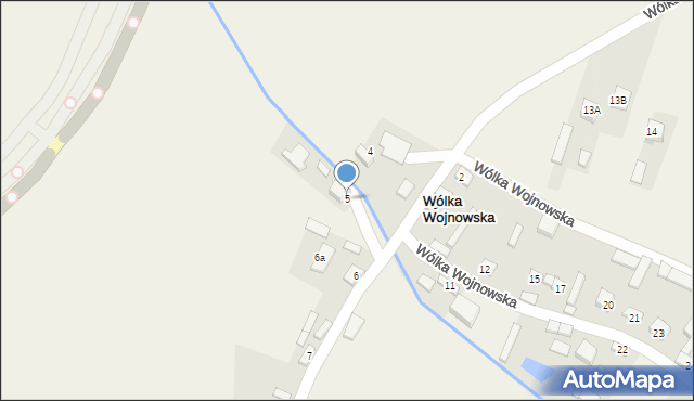 Wólka Wojnowska, Wólka Wojnowska, 5, mapa Wólka Wojnowska