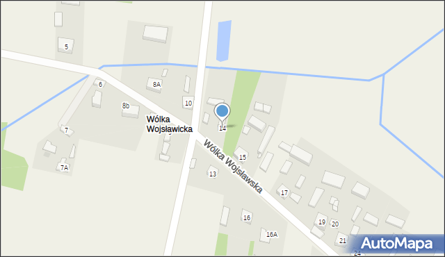 Wólka Wojsławska, Wólka Wojsławska, 14, mapa Wólka Wojsławska