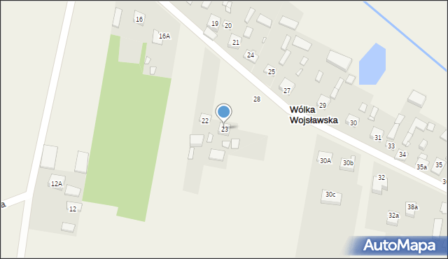 Wólka Wojsławska, Wólka Wojsławska, 23, mapa Wólka Wojsławska