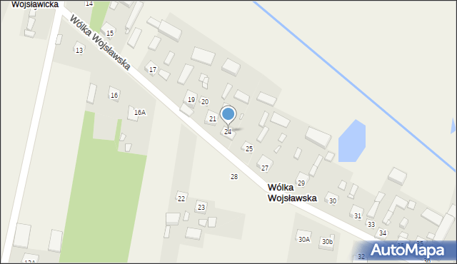 Wólka Wojsławska, Wólka Wojsławska, 24, mapa Wólka Wojsławska