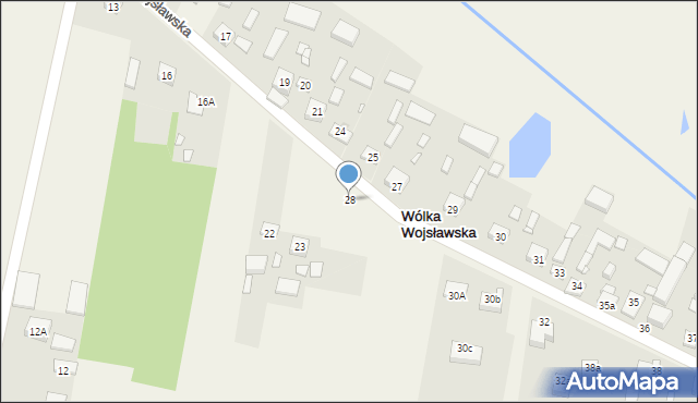 Wólka Wojsławska, Wólka Wojsławska, 28, mapa Wólka Wojsławska