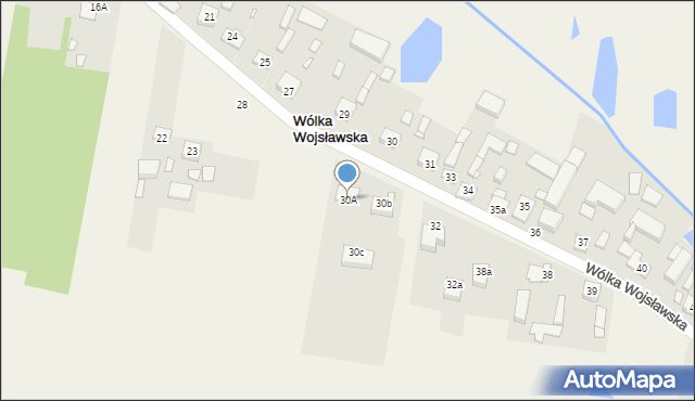 Wólka Wojsławska, Wólka Wojsławska, 30A, mapa Wólka Wojsławska