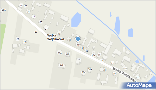 Wólka Wojsławska, Wólka Wojsławska, 31, mapa Wólka Wojsławska
