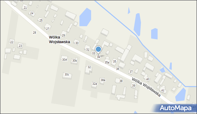 Wólka Wojsławska, Wólka Wojsławska, 34, mapa Wólka Wojsławska