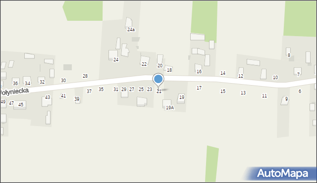 Wólka Wołyniecka, Wólka Wołyniecka, 21, mapa Wólka Wołyniecka