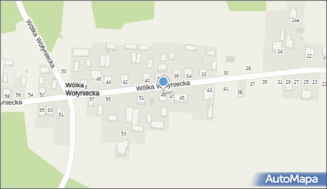 Wólka Wołyniecka, Wólka Wołyniecka, 49, mapa Wólka Wołyniecka