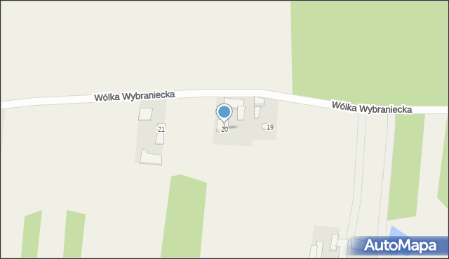 Wólka Wybraniecka, Wólka Wybraniecka, 20, mapa Wólka Wybraniecka