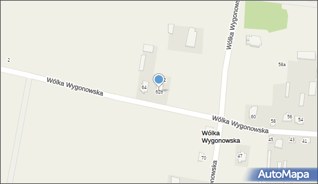 Wólka Wygonowska, Wólka Wygonowska, 62b, mapa Wólka Wygonowska