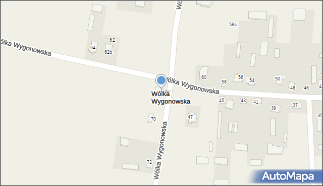 Wólka Wygonowska, Wólka Wygonowska, 66, mapa Wólka Wygonowska